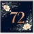 72nd Birthday Card, Elegant Floral Design
