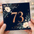 73rd Birthday Card, Elegant Floral Age 73 Birthday Card