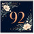 92nd Birthday Card, Floral Number 92 Birthday Card