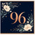 96th Birthday Card, Floral Number 96 Card