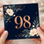 98th Birthday Card, Floral Number 98 Birthday Card