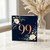 99th Birthday Card, Floral Navy 99 Birthday Card