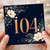 104th Birthday Card, Elegant Floral Number 104 Birthday Card