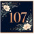 107th Birthday Card, Elegant Floral 107 Birthday Card