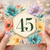 45th Birthday Card, Floral Design