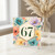 67th Birthday Card, Floral Watercolour Age 67 Card