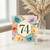 74th Birthday Card, Floral Number 74 Birthday Card