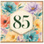 85th Birthday Card, Floral Watercolour Birthday Card