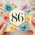 86th Birthday Card, Floral Birthday Card for Her