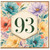 93rd Birthday Card, Floral Watercolour Design