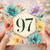 97th Birthday Card, Watercolour Floral Design