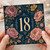 18th Birthday Card, Floral Vintage Style 18 Today Card