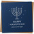 Happy Hanukkah Peace and Light Menorah Greeting Card, Blue, 145mm x 145mm - Hanukkah Card for Family and Friends, Includes Kraft Envelope