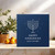 Happy Hanukkah Peace and Light Menorah Greeting Card, Blue, 145mm x 145mm - Hanukkah Card for Family and Friends, Includes Kraft Envelope