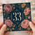 33rd Birthday Card, Elegant Floral Design