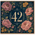 42nd Birthday Card, Floral 42 Birthday Card