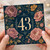43rd Birthday Card, Floral Number 43 Birthday Card