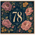 78th Birthday Card, Floral Vintage Style Birthday Card