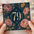 79th Birthday Card, Floral Vintage Design
