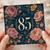 85th Birthday Card, Elegant Floral Number 85 Card