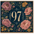 97th Birthday Card, Floral Number 97 Card