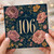 106th Birthday Card, Floral Number 106 Card