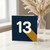13th Birthday Card - Bold Minimal Number Design - Age 13 Teenager Card for Boys or Girls - Modern Graphic - Blank Inside with Envelope