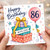 86th Birthday Card, Happy Birthday With Love Gifts and Balloon Design