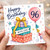96th Birthday Card, Happy Birthday Card with Gifts and Balloon