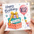 102nd Birthday Card, Happy Birthday With Love Balloon and Gifts Design