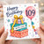 109th Birthday Card, Happy Birthday With Love Balloon and Gift Boxes Card