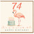 74th Birthday Card, Flamingo Birthday Card for Her