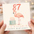 87th Birthday Card, Flamingo Cake Happy Birthday Card