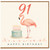 91st Birthday Card, Flamingo Happy Birthday Card