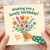 Wishing You a Lovely Birthday Card - Floral Bouquet with Hearts - Love You Message - Cute Romantic Greeting Card for Partner or Friend - Includes Envelope