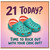 21st Birthday Card, Time To Rock Out With Your Croc Out Funny Birthday Card
