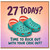 27th Birthday Card, Time to Rock Out with Your Croc Out Funny Birthday Card