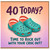 40th Birthday Card, Time to Rock Out with Your CROC Out Funny Birthday Card