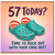 57th Birthday Card, Time to Rock Out with Your Croc Out Funny Birthday Card