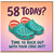 58th Birthday Card, Time to Rock Out with Your Croc Out Funny Birthday Card
