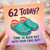 62nd Birthday Card, Time to Rock Out With Your CROC Out Funny Birthday Card