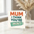 Mum I Think You're Mint - Funny Mother's Day Card for Mum, Pun Toothpaste Tube Design