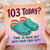 103rd Birthday Card, Time to Rock Out with Your Croc Out Funny Birthday Card