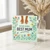 Mother's Day Card for Mum - 'Hands Down Best Mum' Floral Design - Cute Appreciation Card from Daughter or Son