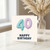 40th Birthday Card, Happy Birthday Balloon Design