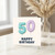 50th Birthday Card, Happy Birthday Balloon Design