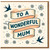 Mother's Day Card for Mum - 'To a Wonderful Mum' Banner with Swallows and Daisies - Heartfelt Ribbon Design