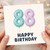 88th Birthday Card, Happy Birthday Balloon Number Card