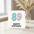 89th Birthday Card, Happy Birthday Balloon Number Design