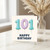 101st Birthday Card, Happy Birthday Balloon Number Design